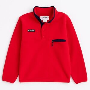 Columbia Vintage USA-Made Red Fleece Pullover XL 90s Outdoorcore Gorpcore Unisex